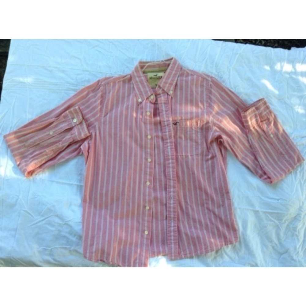 hollister men's button down shirts